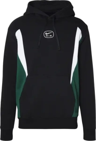 Худи Nike AIR PULLOVER HOODIE черно-бело-зеленое HM0175-011