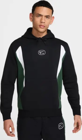 Худи Nike AIR PULLOVER HOODIE черно-бело-зеленое HM0175-011