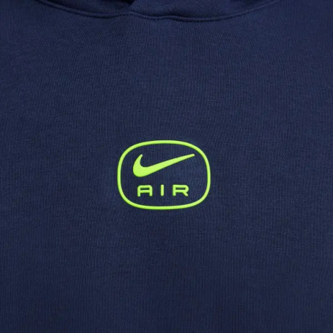 Худі Nike AIR PULLOVER HOODIE темно-синьо-салатове HM0175-410