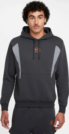 Худі Nike AIR PULLOVER HOODIE темно-сіро-помаранчеве HM0175-061