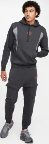 Худі Nike AIR PULLOVER HOODIE темно-сіро-помаранчеве HM0175-061