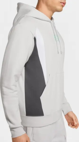 Худи Nike AIR PULLOVER HOODIE серо-бело-темно-серое HM0175-025