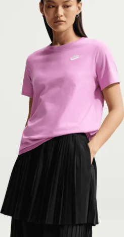 Футболка жіноча Nike SPORTSWEAR CLUB ESSENTIAL рожева DX7902-503