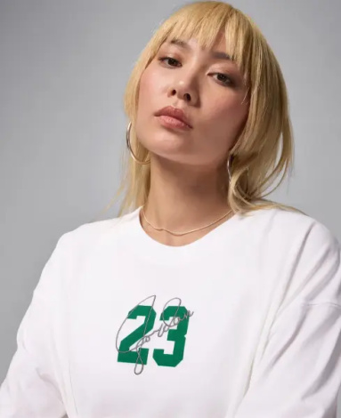Футболка женская Nike JORDAN ESSENTIALS GRAPHIC белая DM3244-100