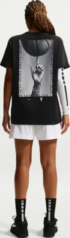 Футболка баскетбольна жіноча Nike JUST DO IT BASKETBALL чорна IM0301-010