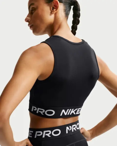 Топ женский Nike PRO DRI-FIT CROPPED черный FZ3615-010