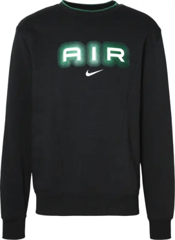 Світшот Nike AIR чорно-зелений HM0177-011