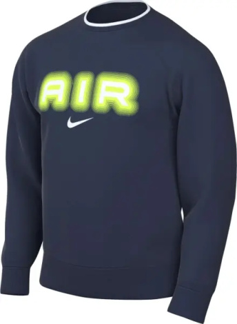 Свитшот Nike AIR темно-сине-лаймовый HM0177-410