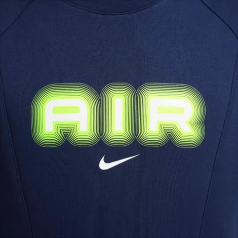 Свитшот Nike AIR темно-сине-лаймовый HM0177-410