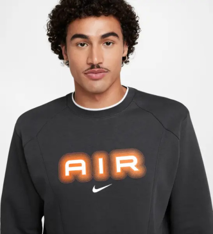 Світшот Nike AIR сіро-помаранчевий HM0177-061
