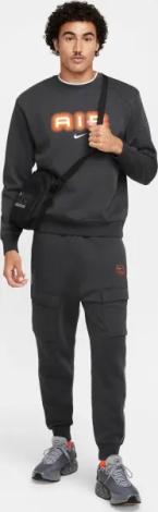 Світшот Nike AIR сіро-помаранчевий HM0177-061