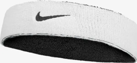 Повязка на голову Nike SWOOSH CLASSIC REVERSIBLE HEADBAND двусторонняя черно-белая N.101.2412.036.OS