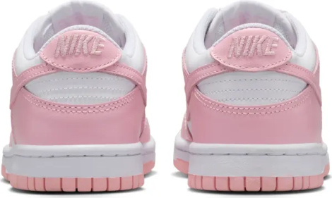 Кроссовки подростковые Nike DUNK LOW (GS) розово-белые FB9109-125