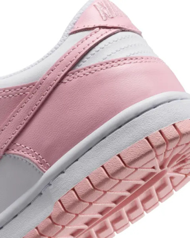 Кроссовки подростковые Nike DUNK LOW (GS) розово-белые FB9109-125