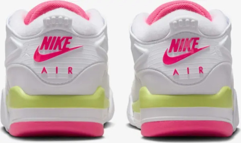 Кросівки підліткові Nike AIR JORDAN 4 RM (GS) біло-рожево-салатові IH0169-100