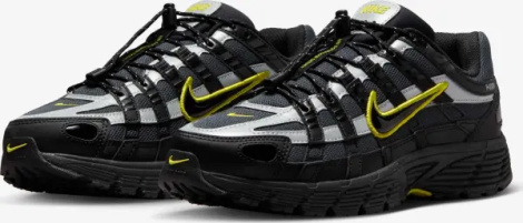 Кроссовки женские Nike P-6000 черно-серо-желтые FV0943-001