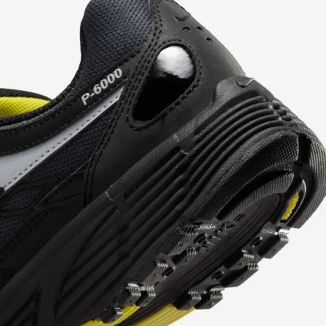 Кроссовки женские Nike P-6000 черно-серо-желтые FV0943-001