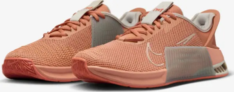 Кроссовки для тренировок женские Nike METCON 9 EASYON темно-оранжево-серые DZ2540-200