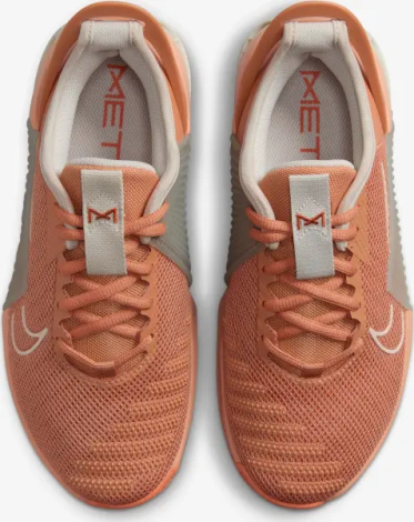 Кроссовки для тренировок женские Nike METCON 9 EASYON темно-оранжево-серые DZ2540-200