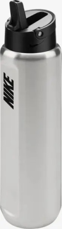 Пляшка для води Nike SS RECHARGE STRAW BOTTLE 24 OZ 709 мл срібна N.101.3795.953.24