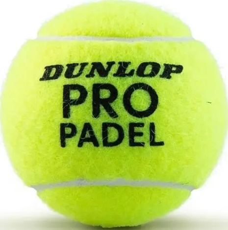 Набор мячей для падл-тенниса Dunlop PRO PADEL 3PET желтый (3 штуки) 601673