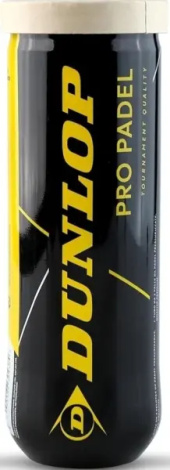 Набор мячей для падл-тенниса Dunlop PRO PADEL 3PET желтый (3 штуки) 601673