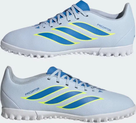 Сороконіжки (шиповки) дитячі Adidas PREDATOR CLUB TF блакитно-синьо-салатові JS0366