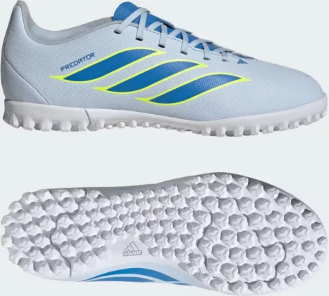 Сороконіжки (шиповки) дитячі Adidas PREDATOR CLUB TF блакитно-синьо-салатові JS0366