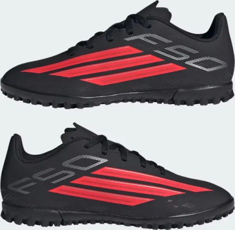 Сороконіжки (шиповки) дитячі Adidas F50 CLUB TF чорно-червоні JS1490