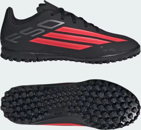 Сороконіжки (шиповки) дитячі Adidas F50 CLUB TF чорно-червоні JS1490