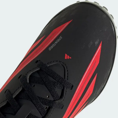 Сороконіжки (шиповки) дитячі Adidas F50 CLUB TF чорно-червоні JS1490