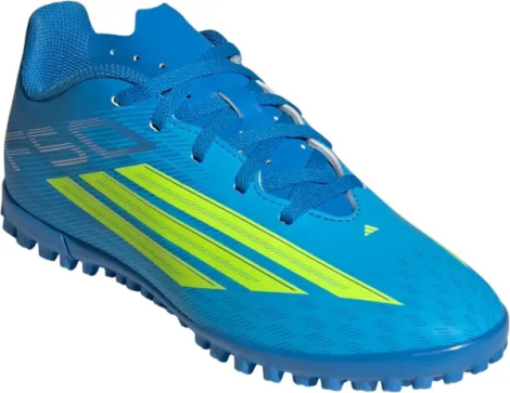 Сороконіжки (шиповки) дитячі Adidas F50 CLUB TF синьо-лимонні JS1491