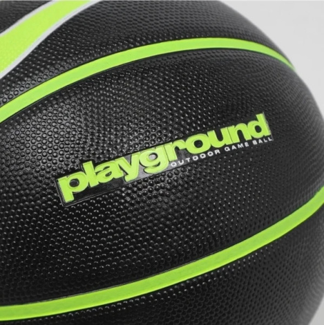 Баскетбольный мяч Nike EVERYDAY PLAYGROUND 8P DEFLATED черно-салатово-белый Размер 7 N.100.4498.044.07