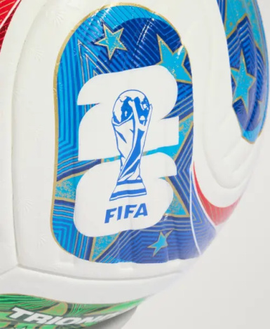 Футбольний м'яч Adidas FIFA WORLD CUP 26 TRIONDA PRO біло-червоно-зелено-синій Розмір 5 JD8021