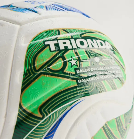 Футбольний м'яч Adidas FIFA WORLD CUP 26 TRIONDA PRO біло-червоно-зелено-синій Розмір 5 JD8021