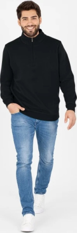 Реглан Jako ZIP TOP ORGANIC черный C8620-800