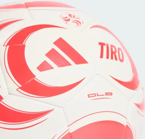 Футбольный мяч Adidas TIRO CLUB бело-коралловый Размер 4 JW1531