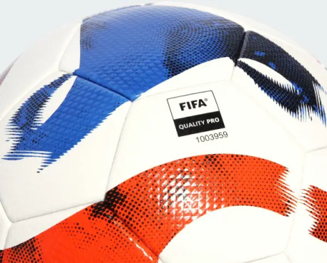 Футбольний м'яч Adidas TIRO COMPETITION біло-синьо-червоний Розмір 4 HT2426