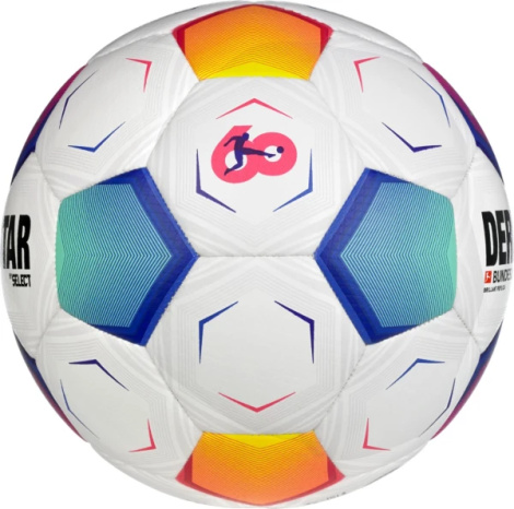 Футбольний м'яч Select DERBYSTAR Bundesliga Brillant Replica v23 біло-синьо-фіолетовий Розмір 4 395410-672