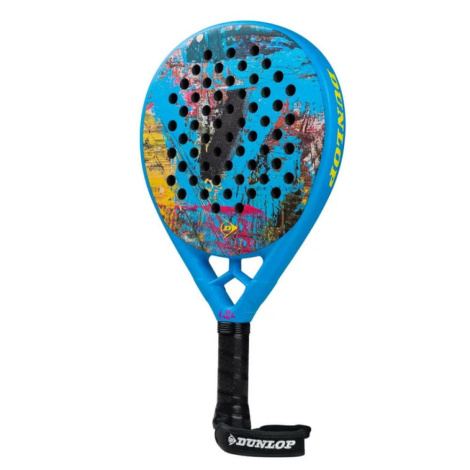 Ракетка для падл-тенниса Dunlop GALACTICA OS NISSE голубо-желто-розовая 10376501