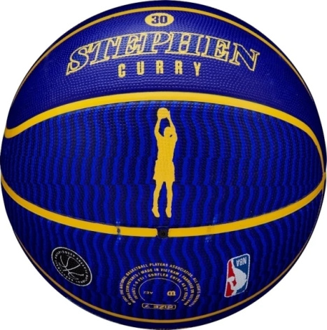 Баскетбольный мяч Wilson NBA PLAYER ICON OUTDOOR STEPHEN CURRY сине-желтый Размер 7 WZ4006101XB7