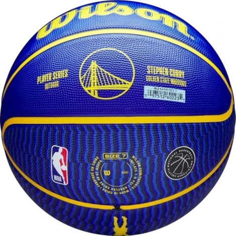 Баскетбольный мяч Wilson NBA PLAYER ICON OUTDOOR STEPHEN CURRY сине-желтый Размер 7 WZ4006101XB7