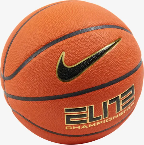 Баскетбольный мяч Nike ELITE CHAMPIONSHIP 8P 2.0 DEFLATED оранжево-золотой Размер 7 N.100.9913.891.07