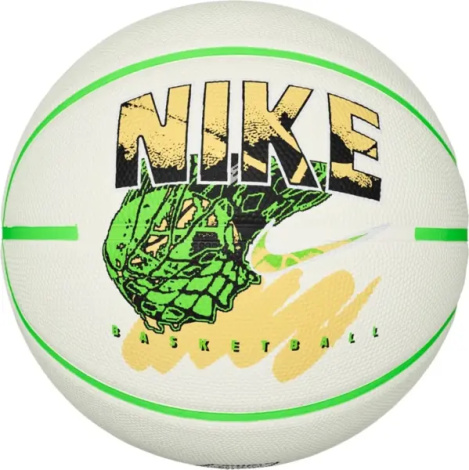 Баскетбольний м'яч Nike EVERYDAY PLAYGROUND 8P GRAPHIC DEFLATED біло-салатово-жовтий Розмір 7 N.100.4371.144.07