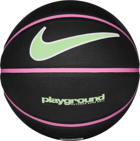 Баскетбольний м'яч Nike EVERYDAY PLAYGROUND 8P GRAPHIC DEFLATED чорно-рожево-салатовий Розмір 7 N.100.4371.099.07