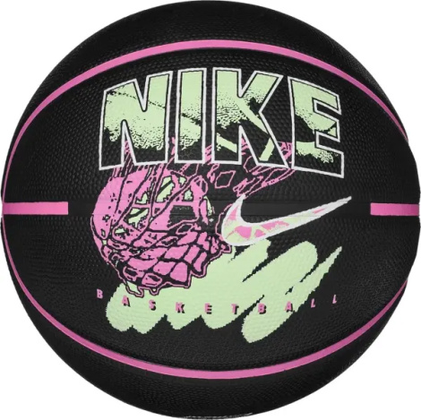 Баскетбольний м'яч Nike EVERYDAY PLAYGROUND 8P GRAPHIC DEFLATED чорно-рожево-салатовий Розмір 7 N.100.4371.099.07
