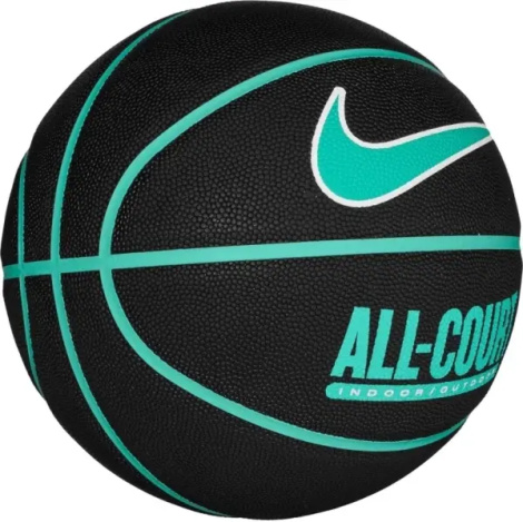 Баскетбольний м'яч Nike EVERYDAY ALL COURT 8P DEFLATED чорно-бірюзовий Розмір 7 N.100.4369.050.07