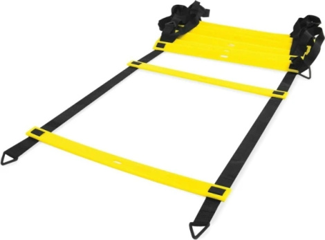 Координационная лестница LiveUp AGILITY LADDER 16 ступеней, 8 метров желтая LS3671-8