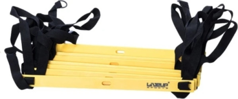Координационная лестница LiveUp AGILITY LADDER 16 ступеней, 8 метров желтая LS3671-8