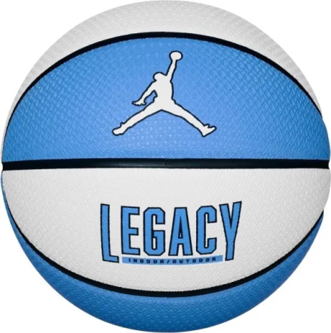 Баскетбольный мяч Nike JORDAN LEGACY 2.0 8P DEFLATED голубо-белый Размер 7 J.100.8253.165.07